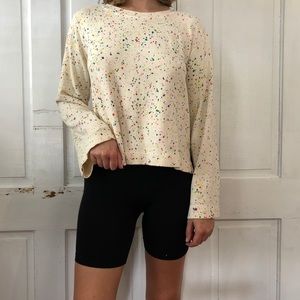 anthropologie paint splatter sweatshirt never worn